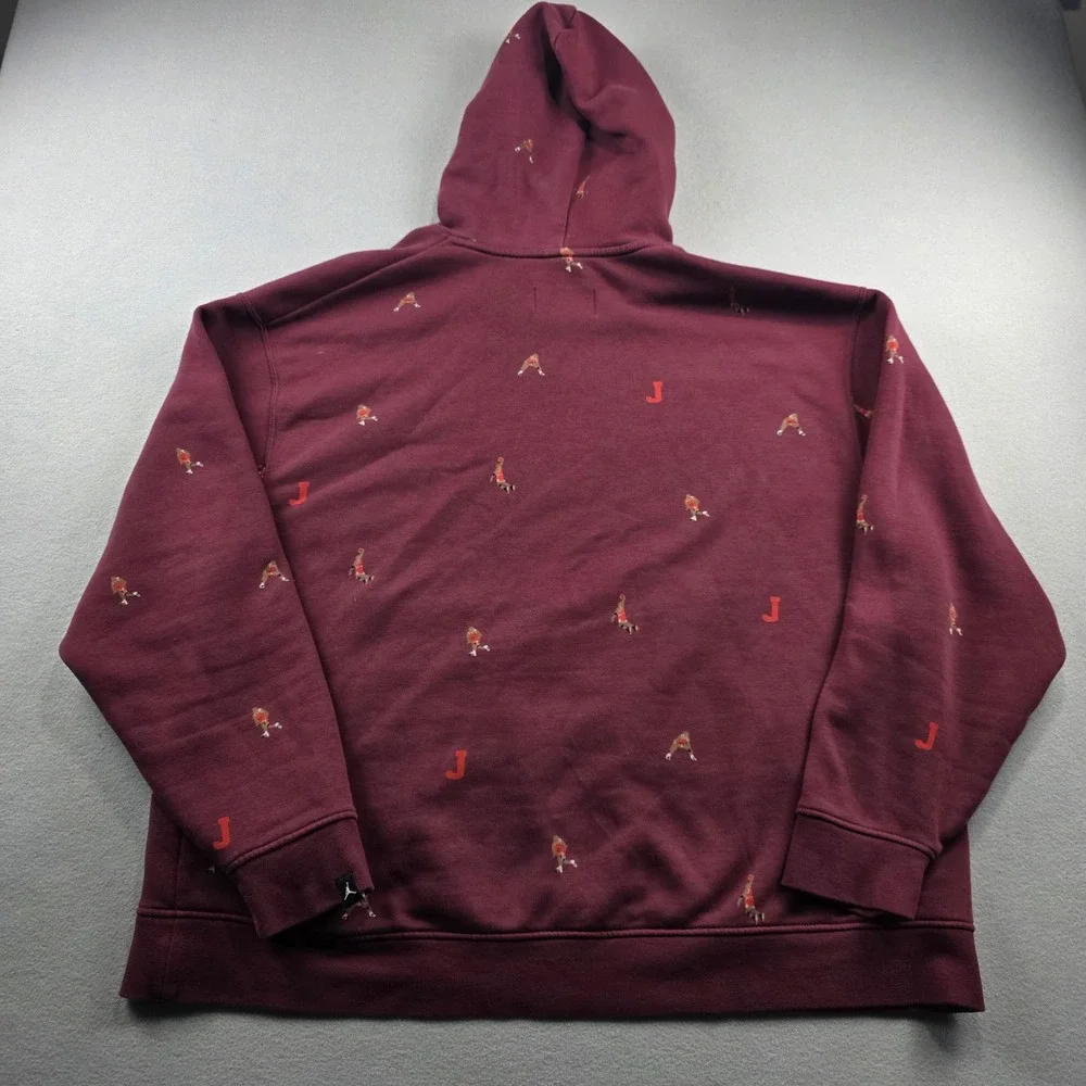 Jordan Brand Michael Jordan sweatsuit Embroidered Hoodie Maroon XXL DA4661-620‎